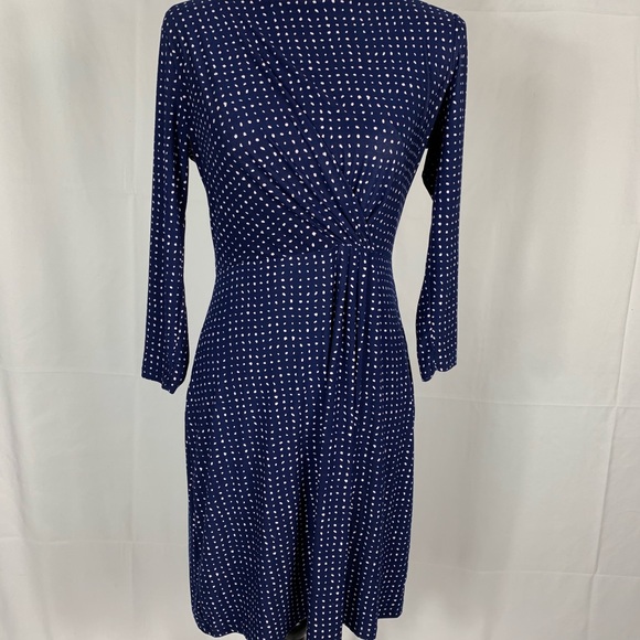 Le Lis Dresses & Skirts - Le lis stitch fix blue polka dot dress size medium